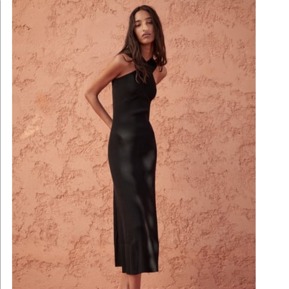 KNIT DRESS WITH CROSSED STRAPS